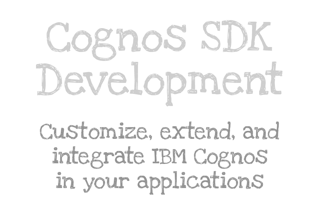 Cognos SDK Development