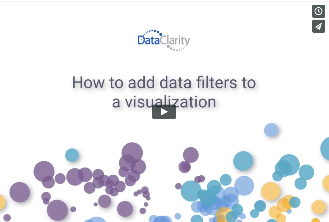 How to add data filters to a visualization