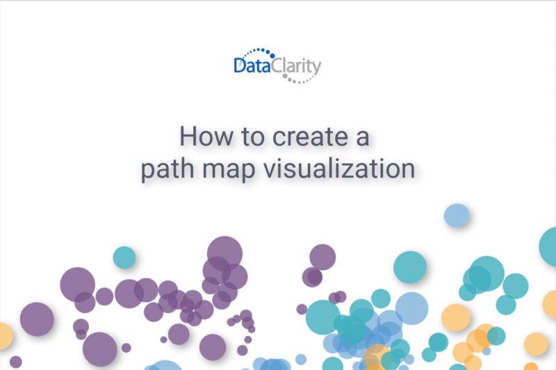 How to create a path map visualization DataClarity Corporation